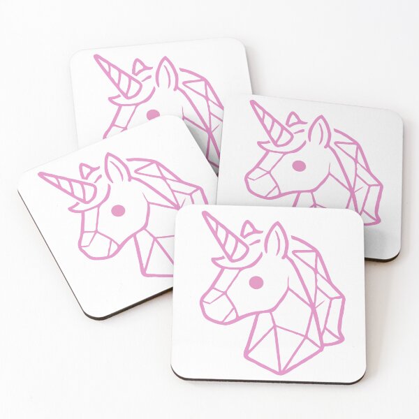 Item preview, Geometric Pink Unicorn designed and sold by Gkinoki.