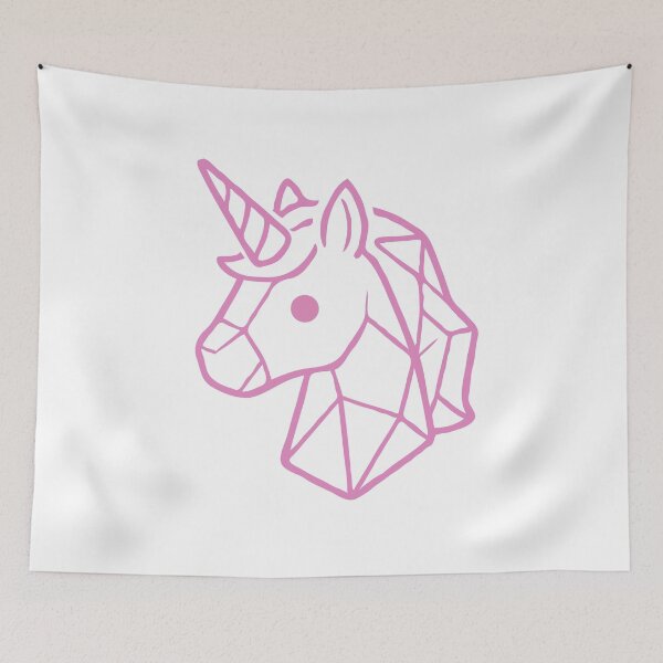 Item preview, Geometric Pink Unicorn designed and sold by Gkinoki.