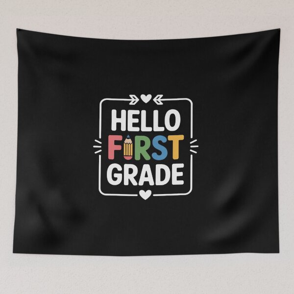Item preview, Hello First Grade Team 1st Grade Back to School Teacher Kids designed and sold by BlassmausArt.