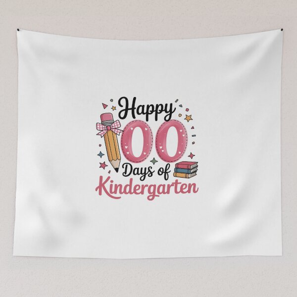 Item preview, Happy 100 Days of School Teacher Kindergarten Girls Kids  2026 designed and sold by BlassmausArt.