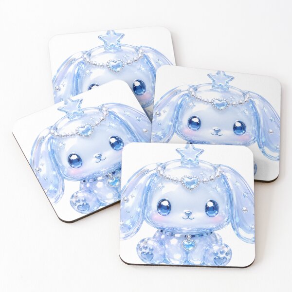 Item preview, Frutiger Aero Y2K Crystal Glass Bunny designed and sold by PixelPanduh.