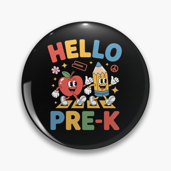 Item preview, hello Pre-K team Fun Student back to school teacher kids designed and sold by BlassmausArt.
