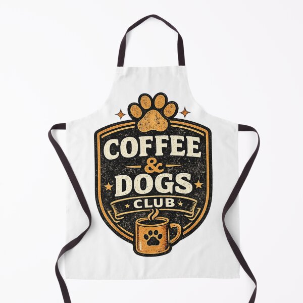 Item preview, Coffee And Dogs Club Vintage Retro Design designed and sold by DailyTrendFinds.