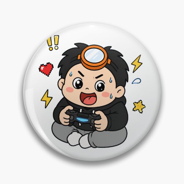 Item preview, KOREA HAENAM - Cute Chibi Gamer Boy Sticker designed and sold by KOREA-HAENAM.