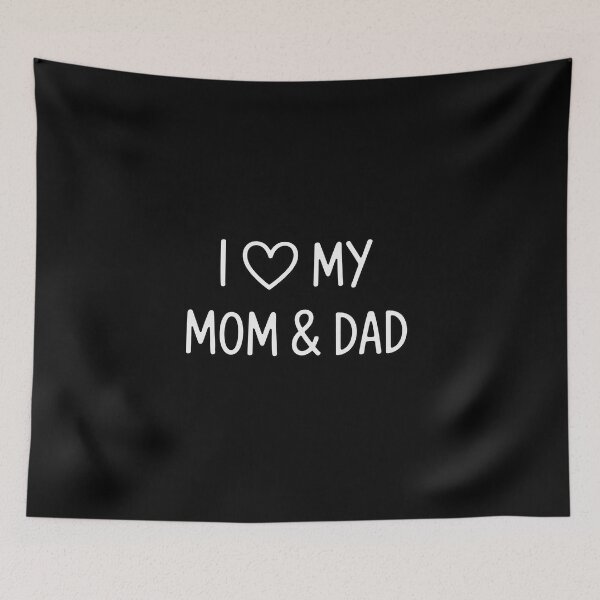 Item preview, I Love My Mom & Dad Fun Family Love designed and sold by BlassmausArt.