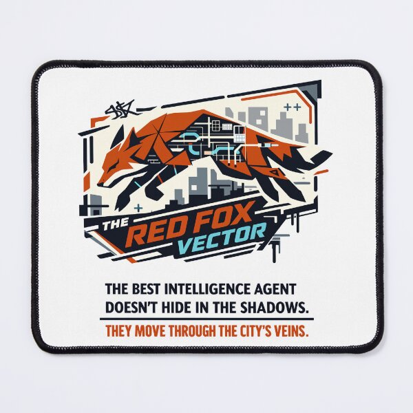Item preview, Urban Red Fox Network Intelligence Vector designed and sold by WildlifeInc.