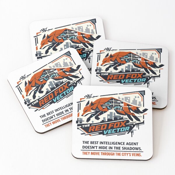 Item preview, Urban Red Fox Network Intelligence Vector designed and sold by WildlifeInc.