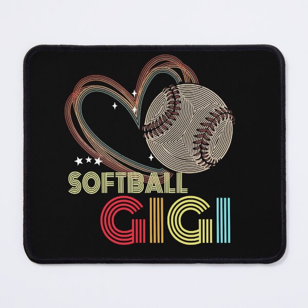 Item preview, Retro Softball Girl Heart Design designed and sold by LashondaGreen89.