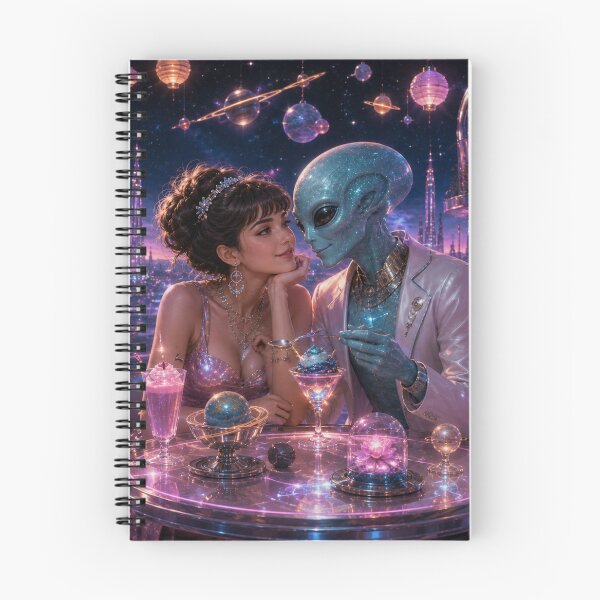 Item preview, Alien Love Milkshake Cosmic Diner Date designed and sold by PixelPanduh.