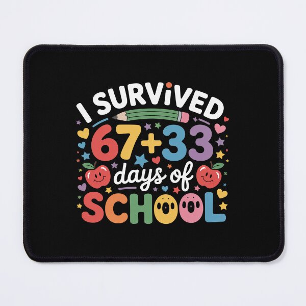 Item preview, I Survived 67 33 Days of School Girls Kids 100th Day 6 7 designed and sold by BlassmausArt.