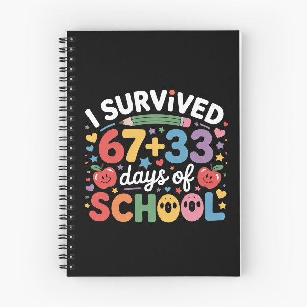 Item preview, I Survived 67 33 Days of School Girls Kids 100th Day 6 7 designed and sold by BlassmausArt.