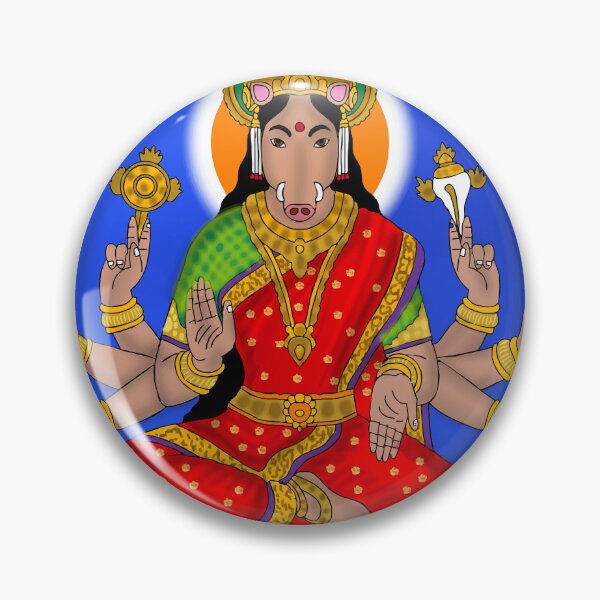 Item preview, Divine Power: Premium Goddess Varahi Devi Spiritual Wall Art Canvas designed and sold by Harshit_Digital_Arts.