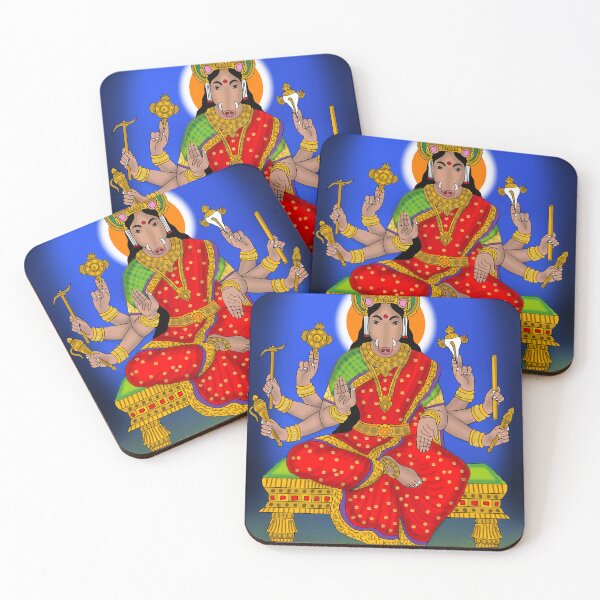 Item preview, Divine Power: Premium Goddess Varahi Devi Spiritual Wall Art Canvas designed and sold by Harshit_Digital_Arts.