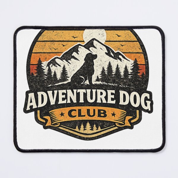 Item preview, Adventure Dog Club Vintage Retro Outdoor Design designed and sold by DailyTrendFinds.