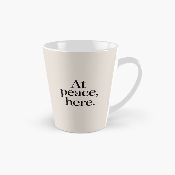 Item preview, At Peace, Here – Minimal Calm & Inner Balance Quote Design designed and sold by Irene Catchmind.