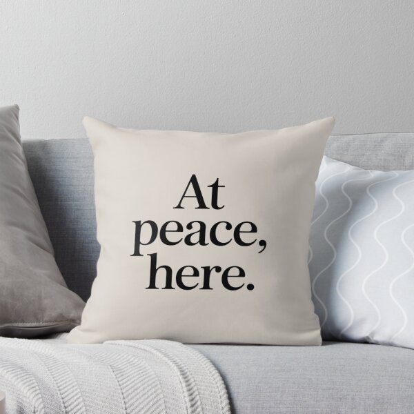 Item preview, At Peace, Here – Minimal Calm & Inner Balance Quote Design designed and sold by Irene Catchmind.