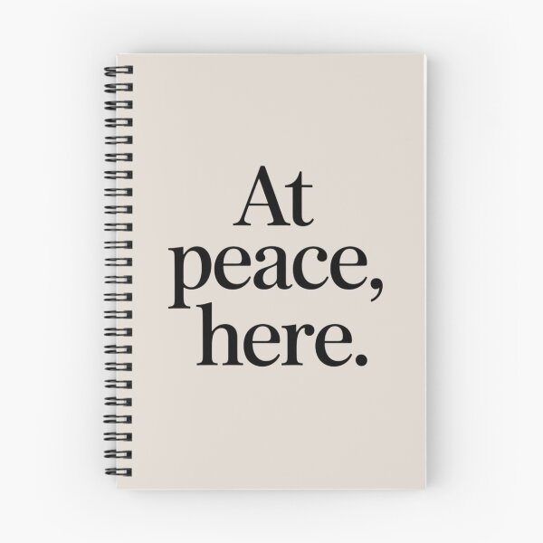 Item preview, At Peace, Here – Minimal Calm & Inner Balance Quote Design designed and sold by Irene Catchmind.
