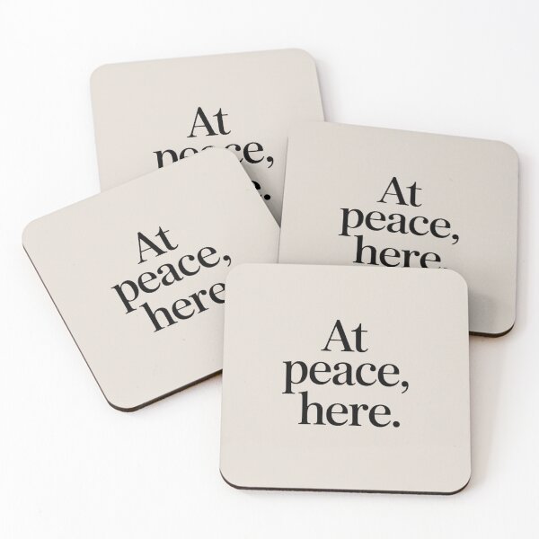 Item preview, At Peace, Here – Minimal Calm & Inner Balance Quote Design designed and sold by Irene Catchmind.