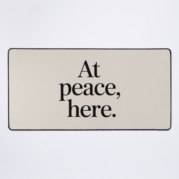 Item preview, At Peace, Here – Minimal Calm & Inner Balance Quote Design designed and sold by Irene Catchmind.