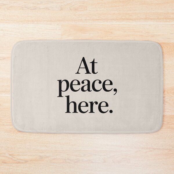 Item preview, At Peace, Here – Minimal Calm & Inner Balance Quote Design designed and sold by Irene Catchmind.