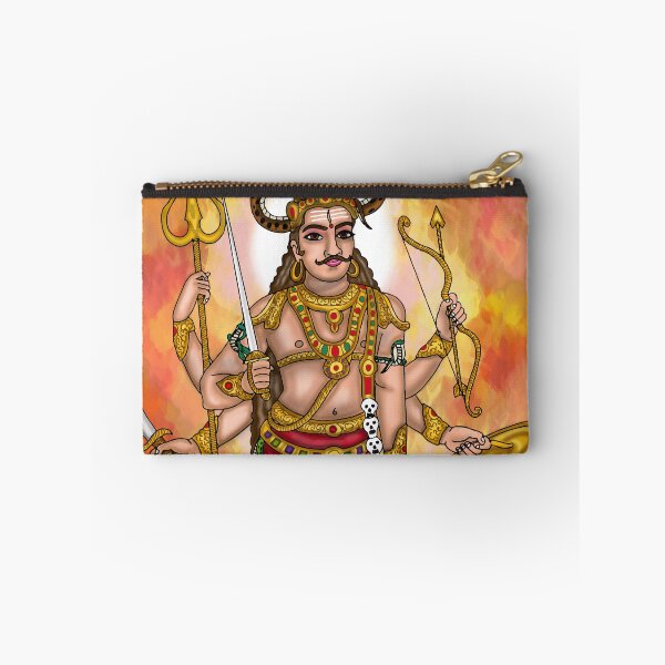 Item preview, Divine Wrath: Premium Lord Veerabhadra Fierce Avatar Wall Art Print designed and sold by Harshit_Digital_Arts.