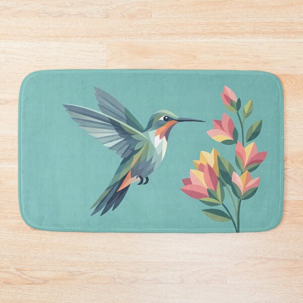 Item preview, The Hummingbird and the flowers designed and sold by BrunoLinuxArt.