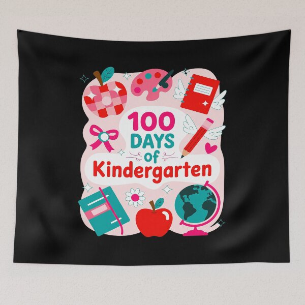 Item preview, 100 Days of Kindergarten 100th Day of School Teacher Kids 2026 designed and sold by fferomananul.