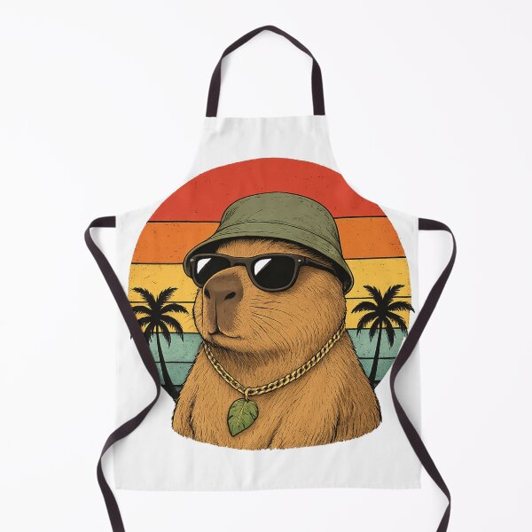 Item preview, Chill Capybara Vintage Sunset designed and sold by Kurogami13.