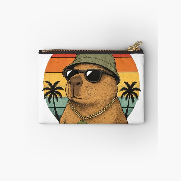 Item preview, Chill Capybara Vintage Sunset designed and sold by Kurogami13.