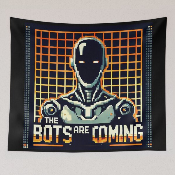 Item preview, Humanoid robot AI Robots Future Tech Design | The Bots Are Coming Futuristic  designed and sold by TEEJAMBOREE.