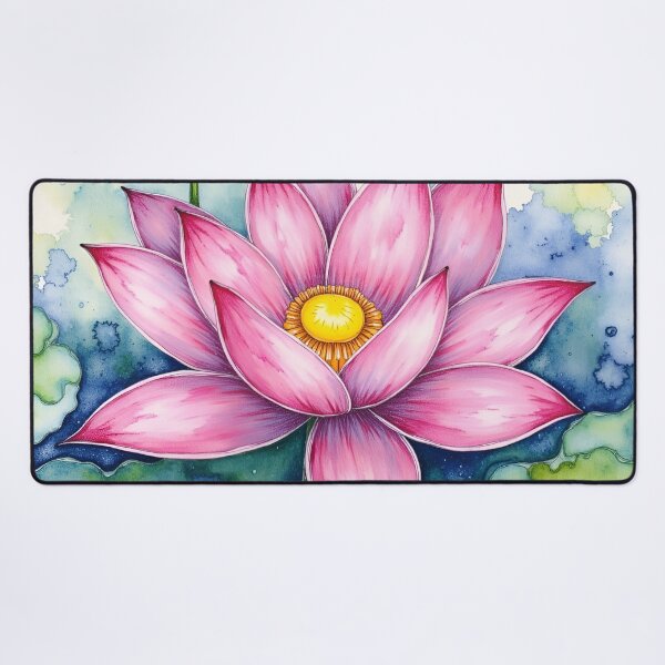 Item preview, Vibrant Pink Watercolor Lotus Bloom designed and sold by CAutumnTrapp.