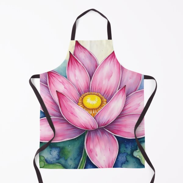Item preview, Vibrant Pink Watercolor Lotus Bloom designed and sold by CAutumnTrapp.