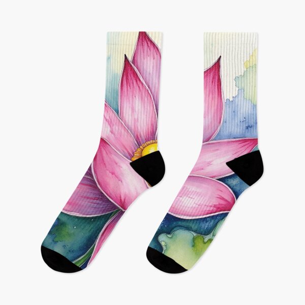 Item preview, Vibrant Pink Watercolor Lotus Bloom designed and sold by CAutumnTrapp.
