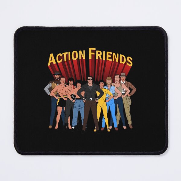 Item preview,  Action Friends  Cartoon Illustration Of Action Heroes In Parody  designed and sold by fracec.