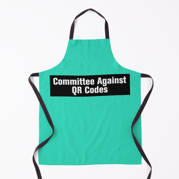 Item preview, Committee Against QR Codes — Vintage Anti-Tech Humor Design designed and sold by PIXEL POP DESIGNS - Beyond the Norm!.