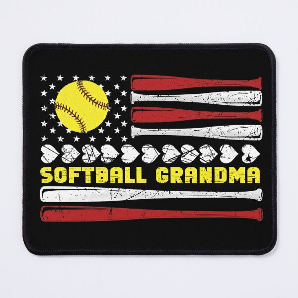 Item preview, Patriotic Softball Grandma Flag Design designed and sold by LashondaGreen89.