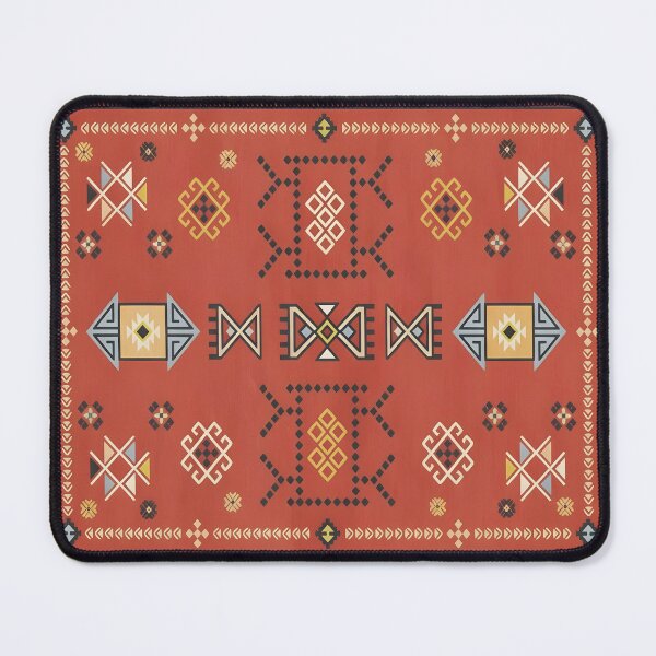 Item preview, Rustic Terracotta Moroccan Tribal Totem Art Illustration designed and sold by arteresting-art.