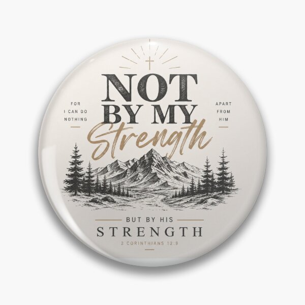 Item preview, not by my strength designed and sold by spirituali-tees.