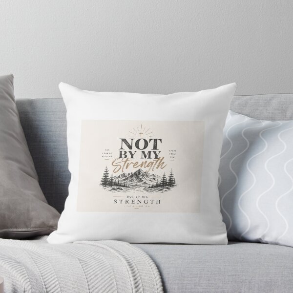 Item preview, not by my strength designed and sold by spirituali-tees.