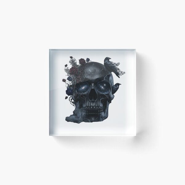 Item preview, Void Bloom | Dark Surreal Skull Artwork designed and sold by smailait.