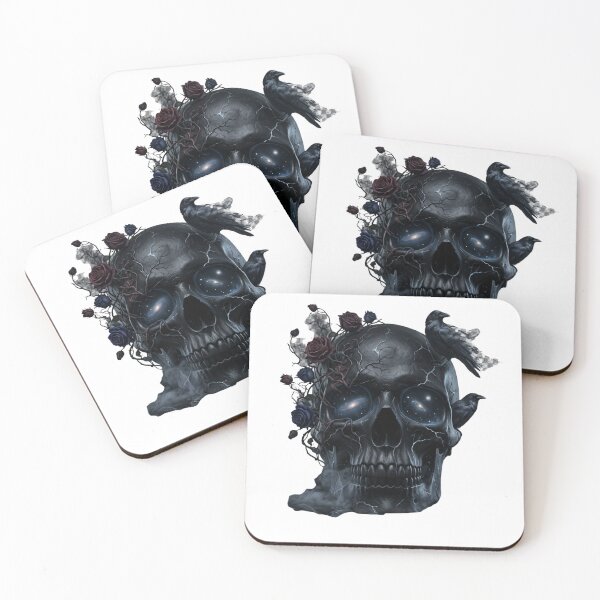 Item preview, Void Bloom | Dark Surreal Skull Artwork designed and sold by smailait.