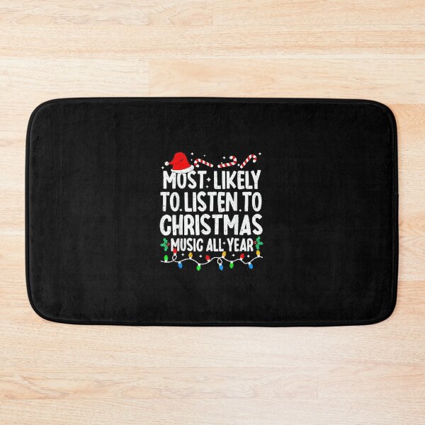 Item preview, Most Likely to Listen to Music Funny Xmas Matching Christmas designed and sold by wardpowerslamon.