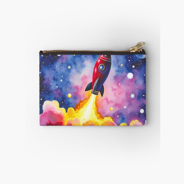 Item preview, Retro Red Rocket Ship designed and sold by CAutumnTrapp.