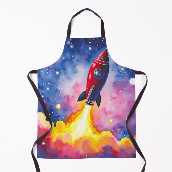 Item preview, Retro Red Rocket Ship designed and sold by CAutumnTrapp.