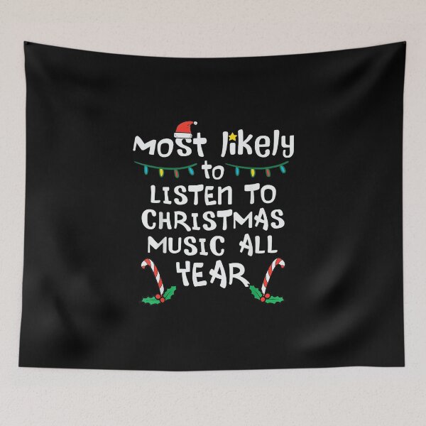 Item preview, Most Likely To Lister Christmas Music Xmas Family Matching designed and sold by wardpowerslamon.