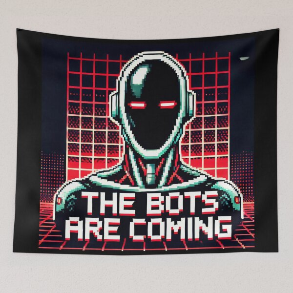 Item preview, Humanoid robot AI Robots Future Tech Design | The Bots Are Coming Futuristic  designed and sold by TEEJAMBOREE.