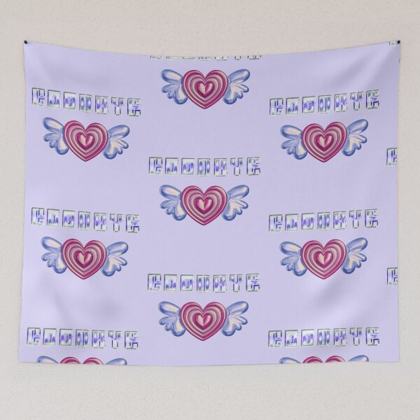 Item preview, Pink Winged Heart | Good Bye Pastel Aesthetic Art designed and sold by Rawafi Art Studio.