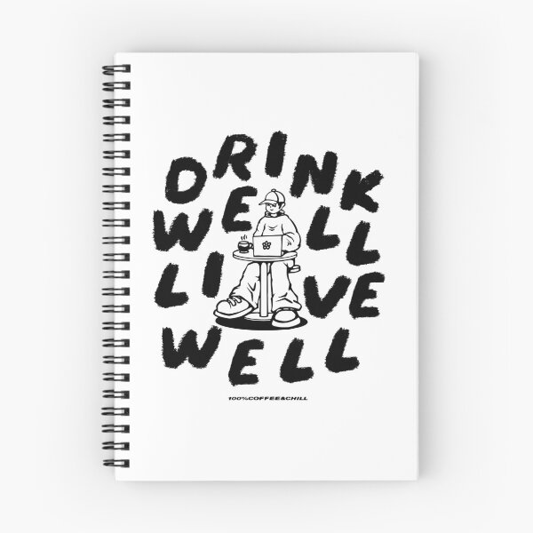 Item preview, Drink Well Live Well - BnW version designed and sold by surururr.