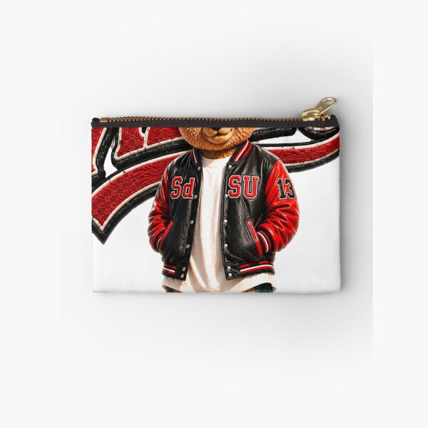 Item preview, Aztec Varsity Bear – Red Black College Teddy Bear Streetwear designed and sold by Boogie NW.