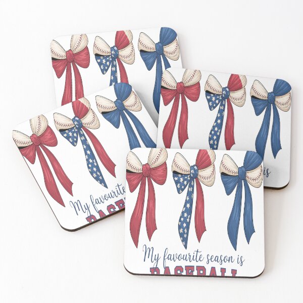 Item preview, Coquette Bow  Baseball is My Season Happy Game Day 4th July designed and sold by fferomananul.
